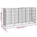 vidaXL Ohrádka pre psov 10 panelov čierna 50x100 cm práškovaná oceľ