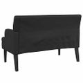 vidaXL Lavica s operadlom čierna 112x65,5x75 cm umelá koža