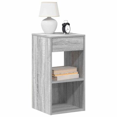 vidaXL Nočné skrinky so zásuvkou 2 ks sivé sonoma 35x34x66,5 cm