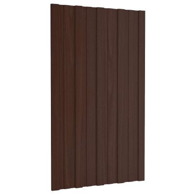 vidaXL Strešný panel 36 pcs Hnedá 80 x 45 cm Pozinkovaná oceľ
