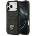 Guess 4G Double Card Triangle puzdro pre iPhone 17 Pro čierne
