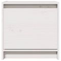 vidaXL Nočné stolíky 2 ks biele 40x30,5x40 cm borovicový masív