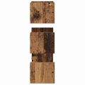 vidaXL Sada nástenných políc 3 ks Staré drevo 40x16x14cm