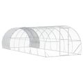 vidaXL Kurník pre kurčatá Strieborná 800 x 300 x 200 cm