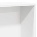 vidaXL Knižnica biela 60x24x120 cm kompozitné drevo