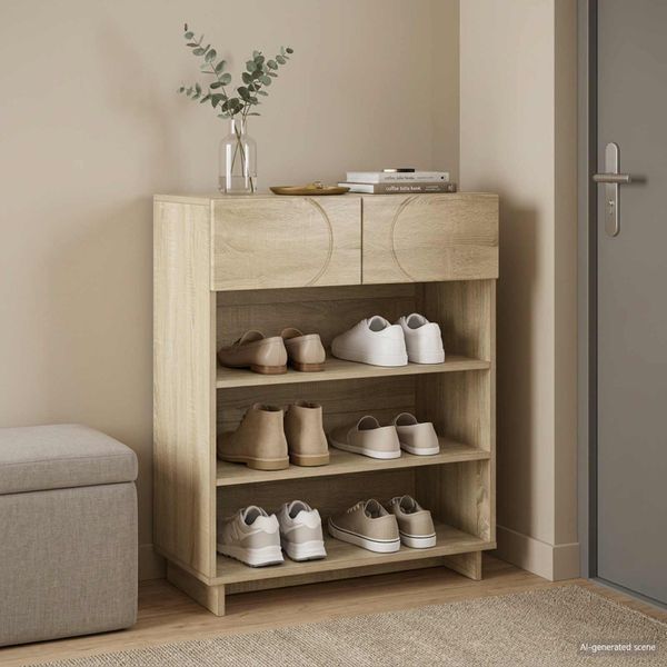vidaXL Skrinka na topánky 73 x 38 x 87,5 cm Spracované drevo