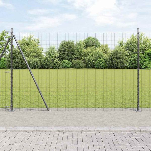 vidaXL Zvarené drôtené pletivo s betónovým základom 10 x 1,5 m (Š x V)