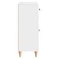 vidaXL Servírovacia skriňa Biela s vysokým leskom 66 x 34,5 x 90 cm
