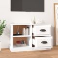 vidaXL TV skrinka biela 73x35,5x47,5 cm spracované drevo