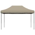 vidaXL Skladací pop-up párty stan sivohnedý 410x279x315 cm