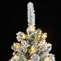 vidaXL Umelý vianočný stromček 300 LED a snehové vločky 180 cm