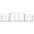 vidaXL Oblúkový gabionový kôš 11 ks 200x50x40/60 cm pozinkované železo