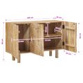 vidaXL Servírovacia skriňa 100 x 30 x 65 cm