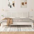 vidaXL Nástenné čelo postele biele 186x3x63 cm masívna borovica