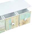 vidaXL Nástenný vešiak na kabáty biely 56x17x30 cm MDF