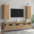 vidaXL TV skrinky 2 ks dub artisan 30,5x30x90 cm kompozitné drevo