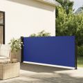 vidaXL Zaťahovacia bočná markíza, modrá 140x300 cm