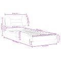 vidaXL Rám postele bez matraca Hvar kapučínový 80x200 cm umelá koža