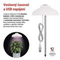 Pozemní svetlo EMOS Z7901 LED GROW 5 W, časovač, biela