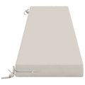 vidaXL Vankúš na lavičku SOEST 100% polyester Biela 180 x 40 x 8 cm