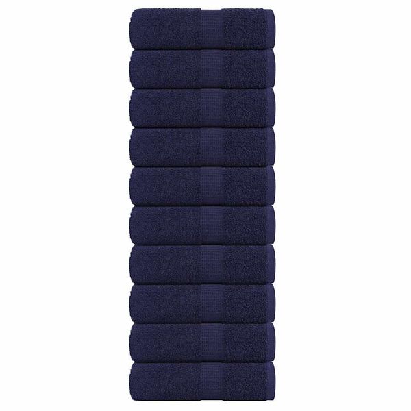 vidaXL Utierky na umývanie FROGN 10 ks námornícka modrá 30x30 cm 360 g/m²