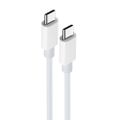 Kábel Maxlife MXUC-05 USB-C - USB-C 2,0 m 60W biely