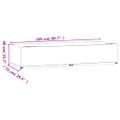 vidaXL Kryty na lehátko 2 ks 12 očiek 205x75x40 cm polyetylén