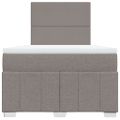 vidaXL Boxspring posteľ s matracom sivohnedý 120x200 cm látka