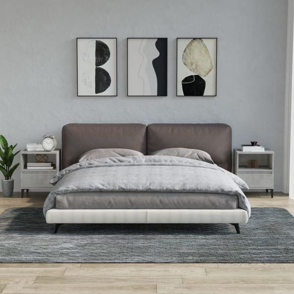 vidaXL Nočné stolíky 2 ks betónové sivé 40x35x50 cm