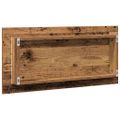 vidaXL Zrkadlo Staré drevo 80 x 37 cm Sklo a inžinierske drevo