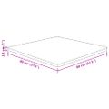 vidaXL Štvorcová stolová doska Tmavohnedá 80x80x2,5 cm lakovaný dub