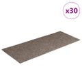 vidaXL Schodové rohože, samolepiace, 30 ks, 60x25 cm, béžové, obdĺžnikové