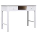 vidaXL Stôl biely 108x45x76 cm masívne drevo paulovnia