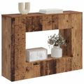 vidaXL Konzolový stôl Staré drevo 101 x 29 x 74 cm Konštruované drevo