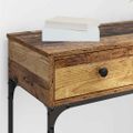 vidaXL Konzolový stôl Staré drevo 75 x 34,5 x 75 cm Kompozitné drevo