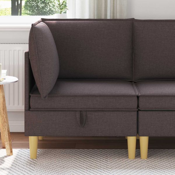 vidaXL Sofa s úložným priestorom Látka
