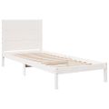 vidaXL Extra dlhá posteľ bez matraca biela 100x220 cm masívne drevo