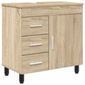 vidaXL Kozmetický stolík do kúpeľne Dub sonoma 60 x 35 x 60 cm