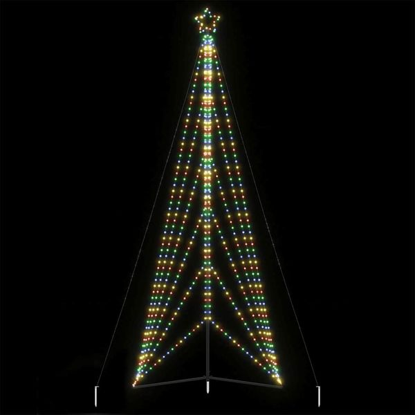 vidaXL LED vianočný stromček 861 LED farebné 478 cm
