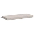 vidaXL Vankúš na lavičku SOEST 100% polyester Biela 110 x 50 x 8 cm