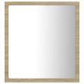 vidaXL Kúpeľňové zrkadlo s LED, dub sonoma 40x8,5x37 cm, akryl