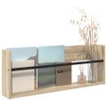 vidaXL Regál na časopisy Sonoma dub 80 x 12 x 30 cm Kompozitné drevo