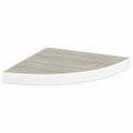 vidaXL Nástenné rohové police 2 ks dub a biele 35x35x3,8 cm MDF