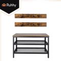 Botník s lavicou a vešiakom RUHHY 27037 73 cm, industriálny loft, hnedá doska Botník s lavicou a věšákem RUHHY 27037 73 cm, industriální loft, hnědá deska