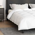vidaXL 2-v-1 Prikrývka Biela 240 x 260 cm Perie