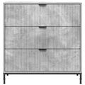 vidaXL Servírovacia skriňa Betónová šedá 79,5 x 33 x 82 cm