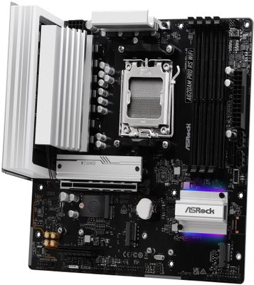 ASRock A620AM Pro RS WiFi / AMD A620A / AM5 / 4x DDR5 DIMM / 3x M.2 / HDMI / DP / USB-C / WiFi / mATX