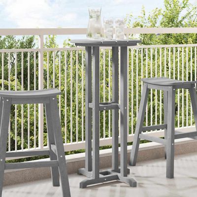 vidaXL Barový stôl Svetlosivá 55 x 55 x 107 cm Polyetylén