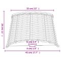 vidaXL Tienidlo na lampu hnedé Ø45x28 cm prútené
