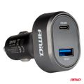 Nabíjačka do auta Quick Charge s voltmetrom AMiO-04178